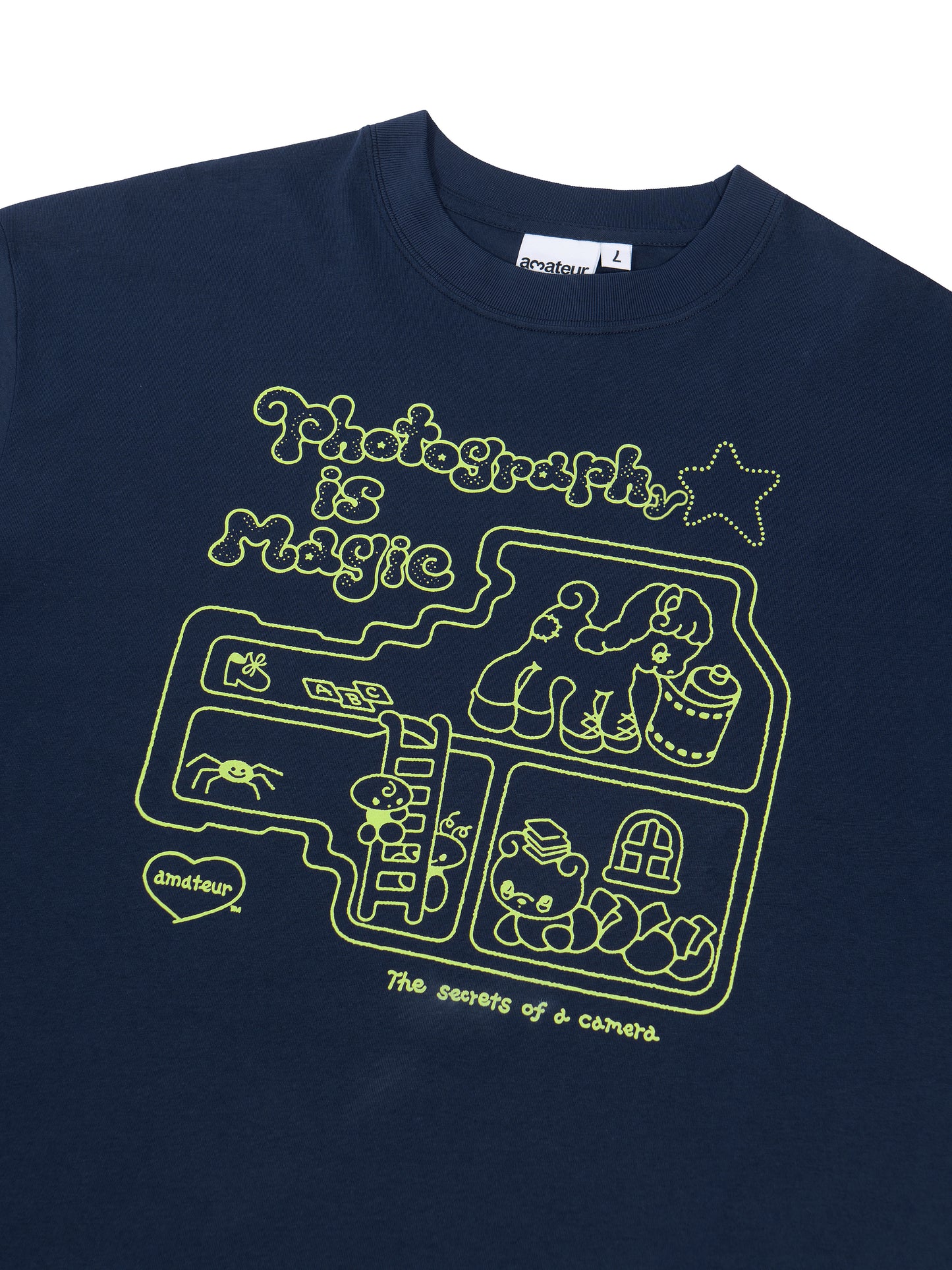 ancco Photography is Magic Short Sleeve T-shirt - Navy