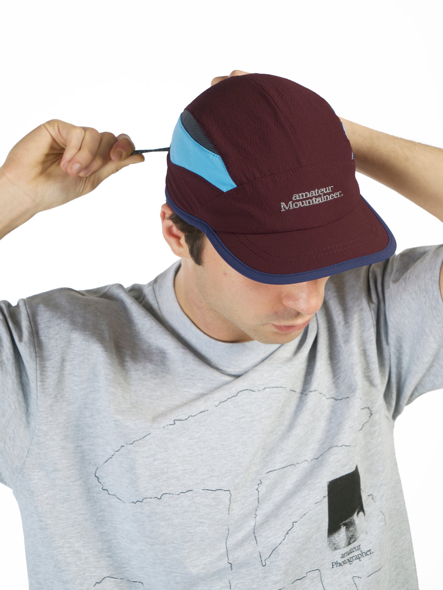 amateur mountaineer Fold Hat - Burgundy
