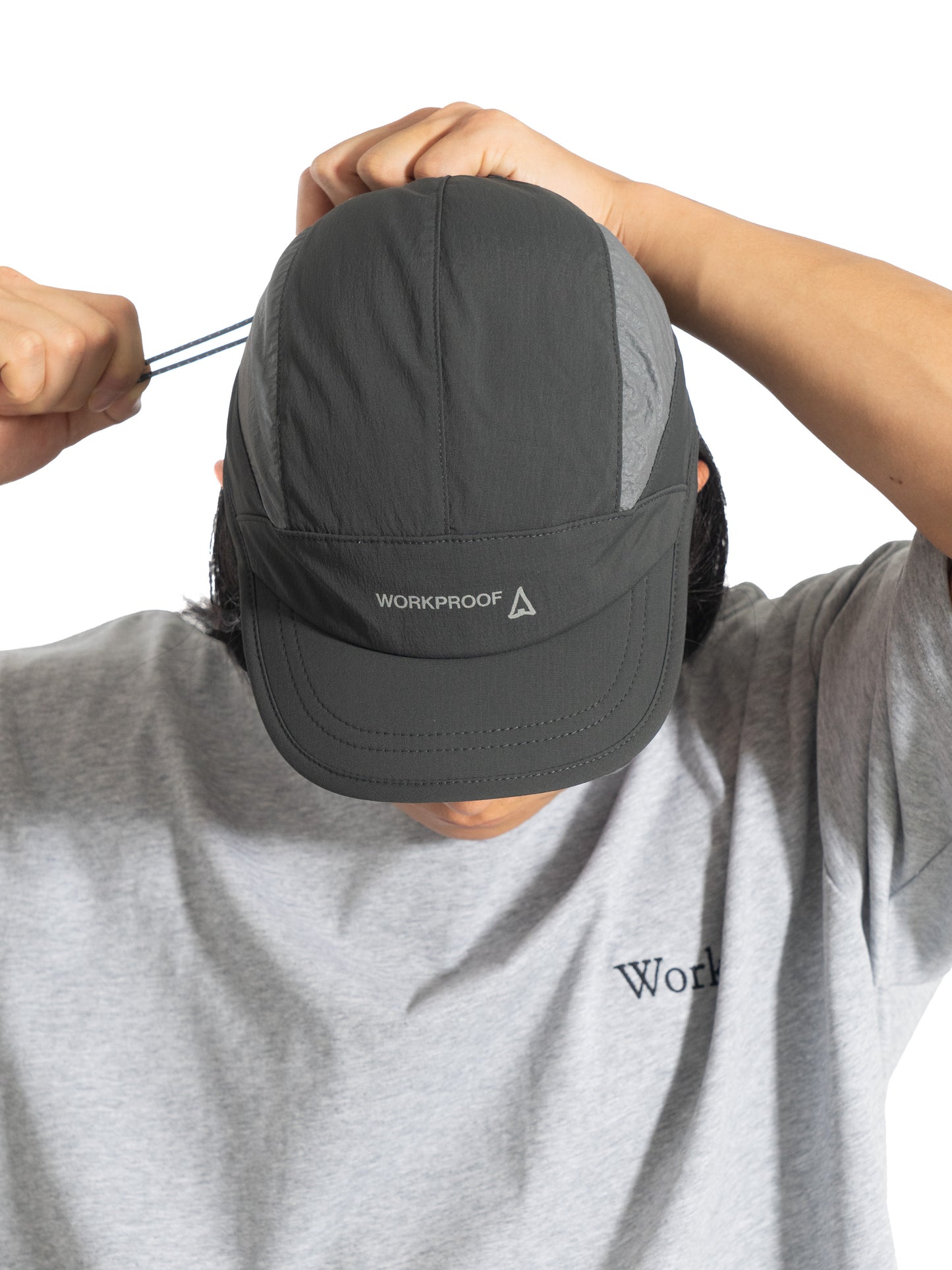 Same Paper x Han Gao - Nylon Knee Hat Dark Grey