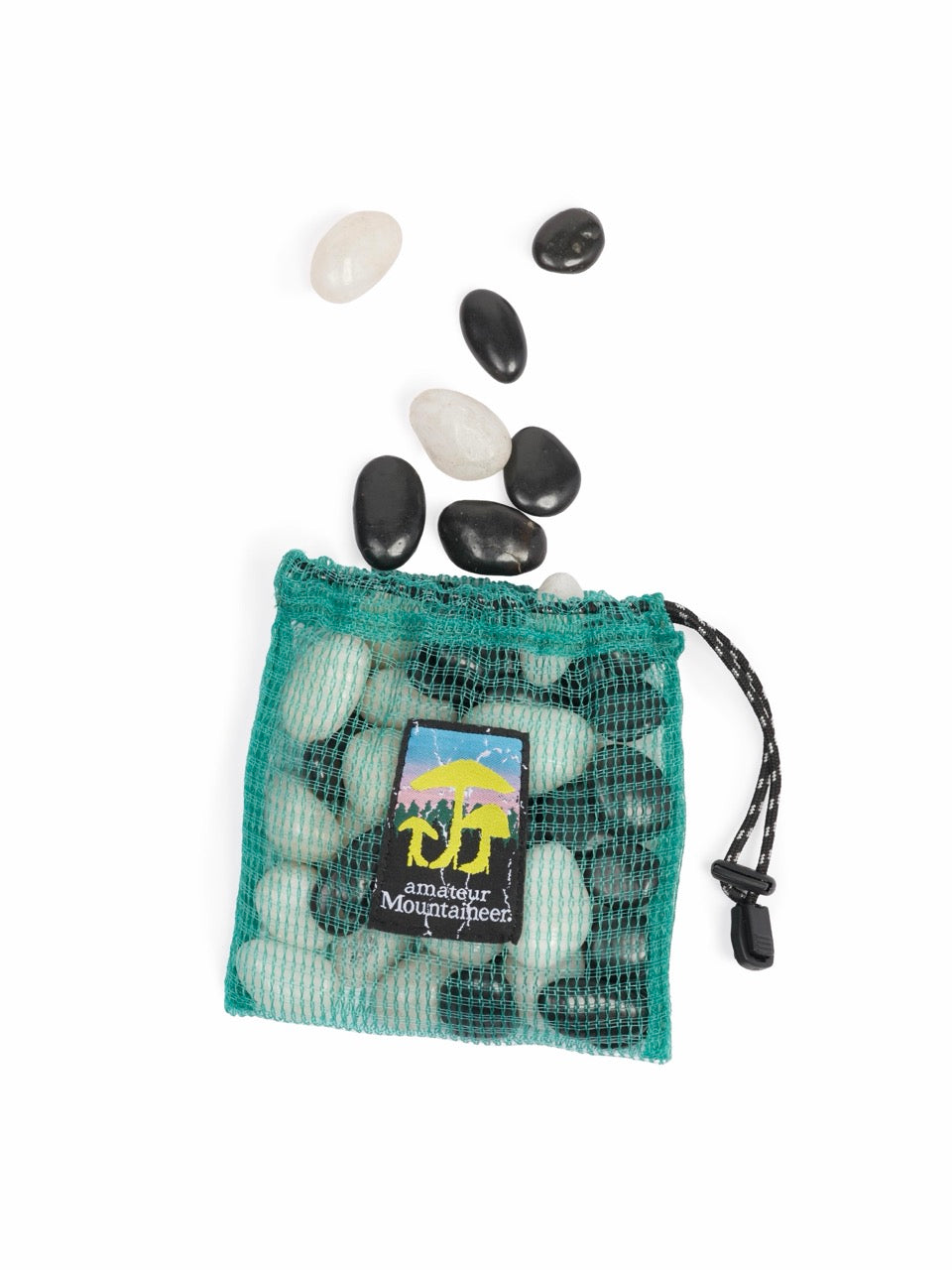 Drawstring Mini Pebble Fishnet Bag