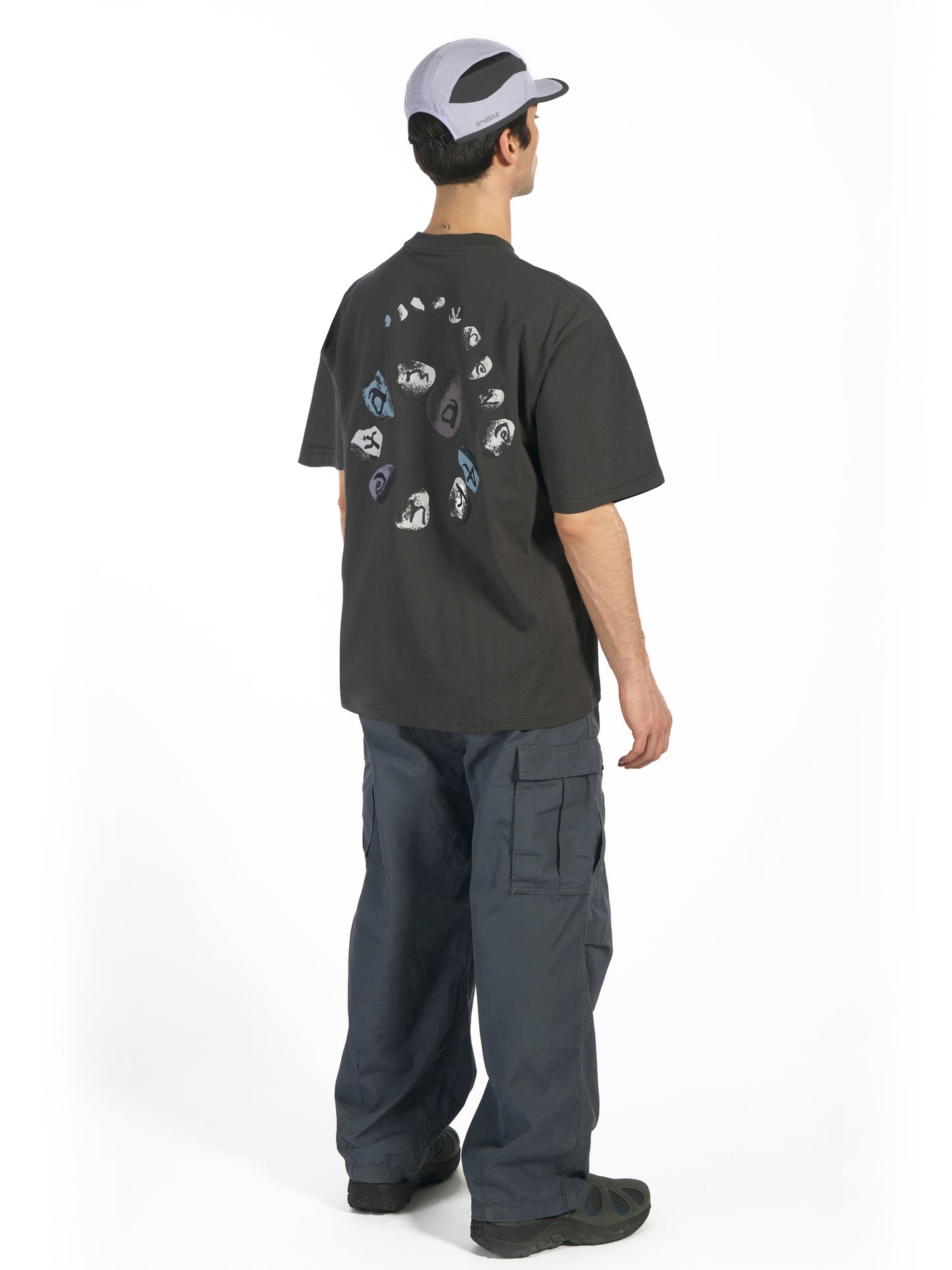 Spiral Stone T-shirt  - Charcoal