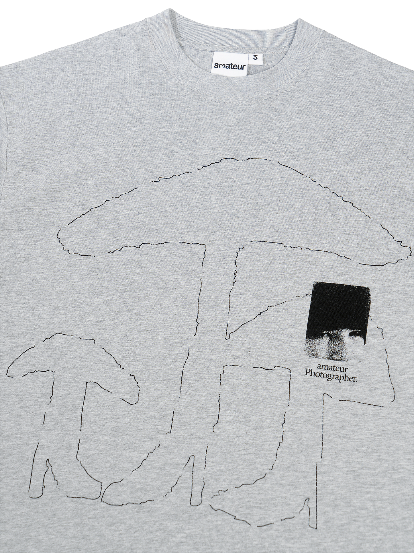 High Heel Mushroom T-shirt  - Grey