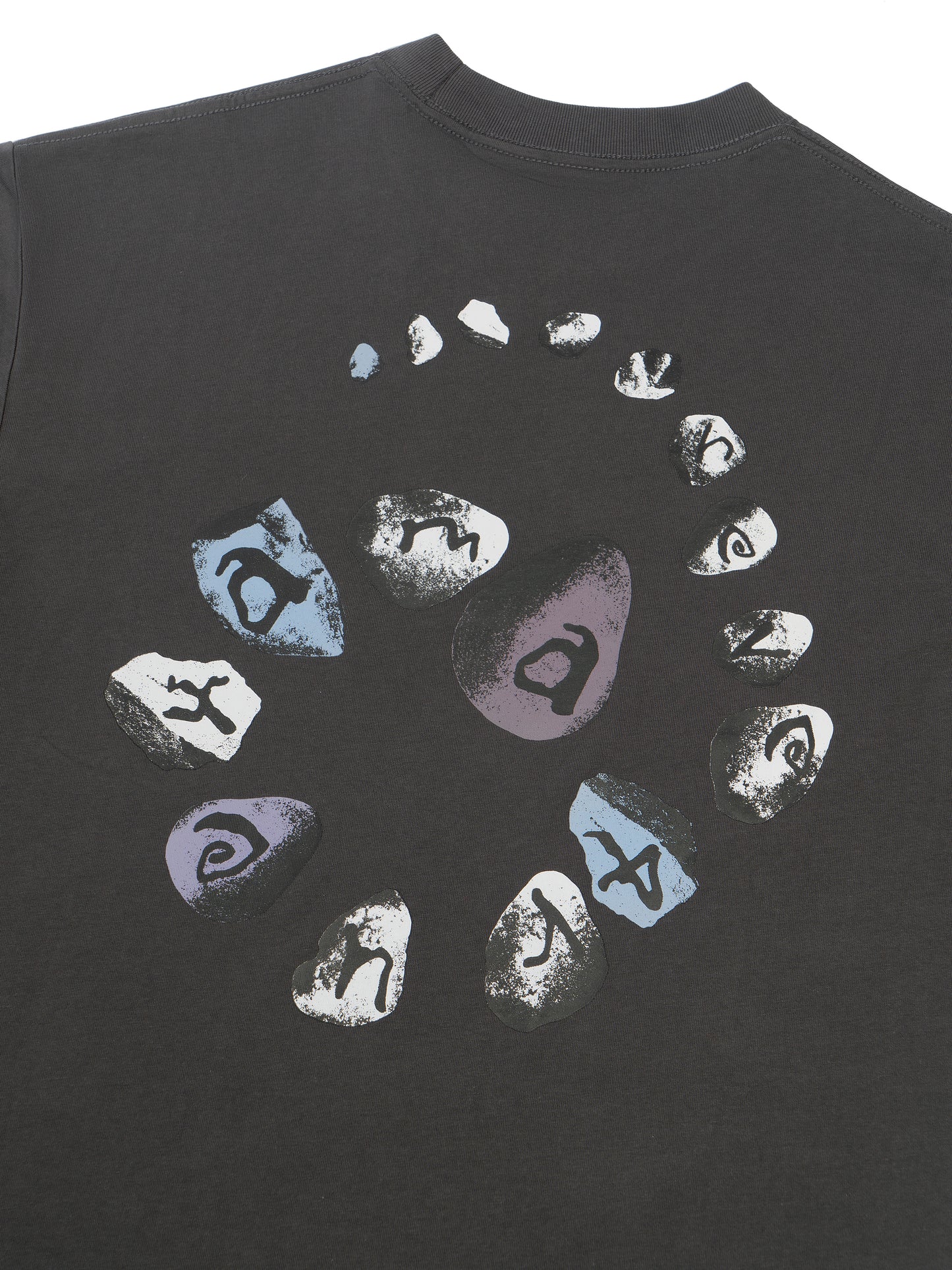 Spiral Stone T-shirt  - Charcoal