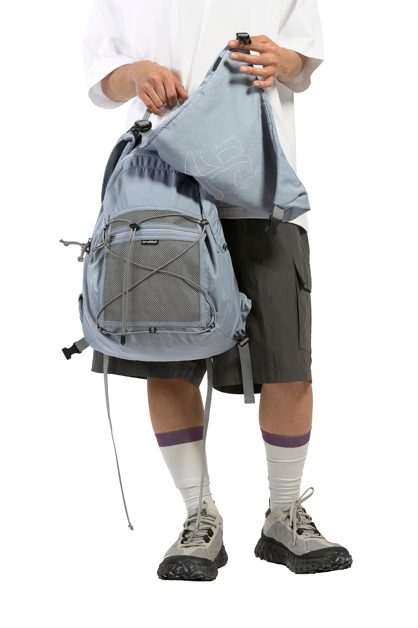 CC Raincoat Nylon Backpack - Blue