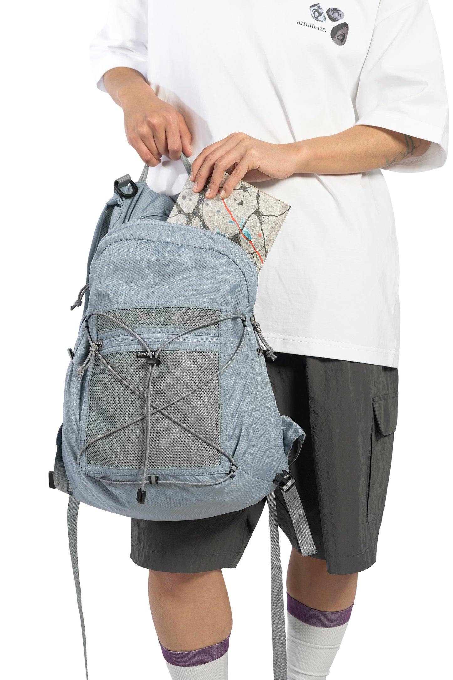 CC Raincoat Nylon Backpack - Blue
