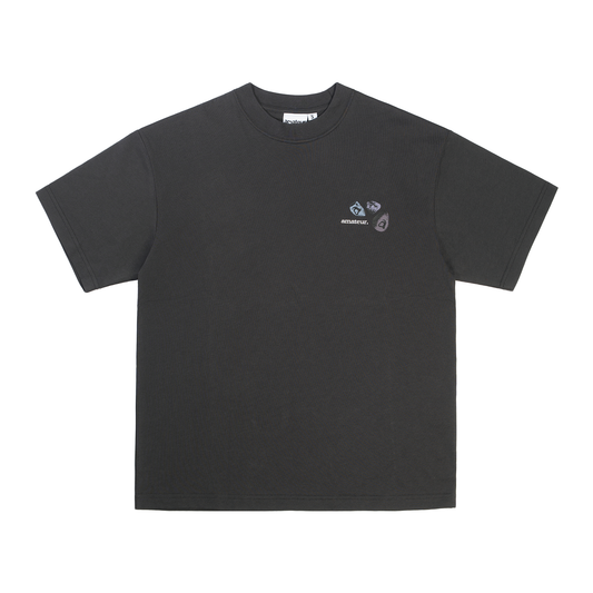 Spiral Stone T-shirt  - Charcoal