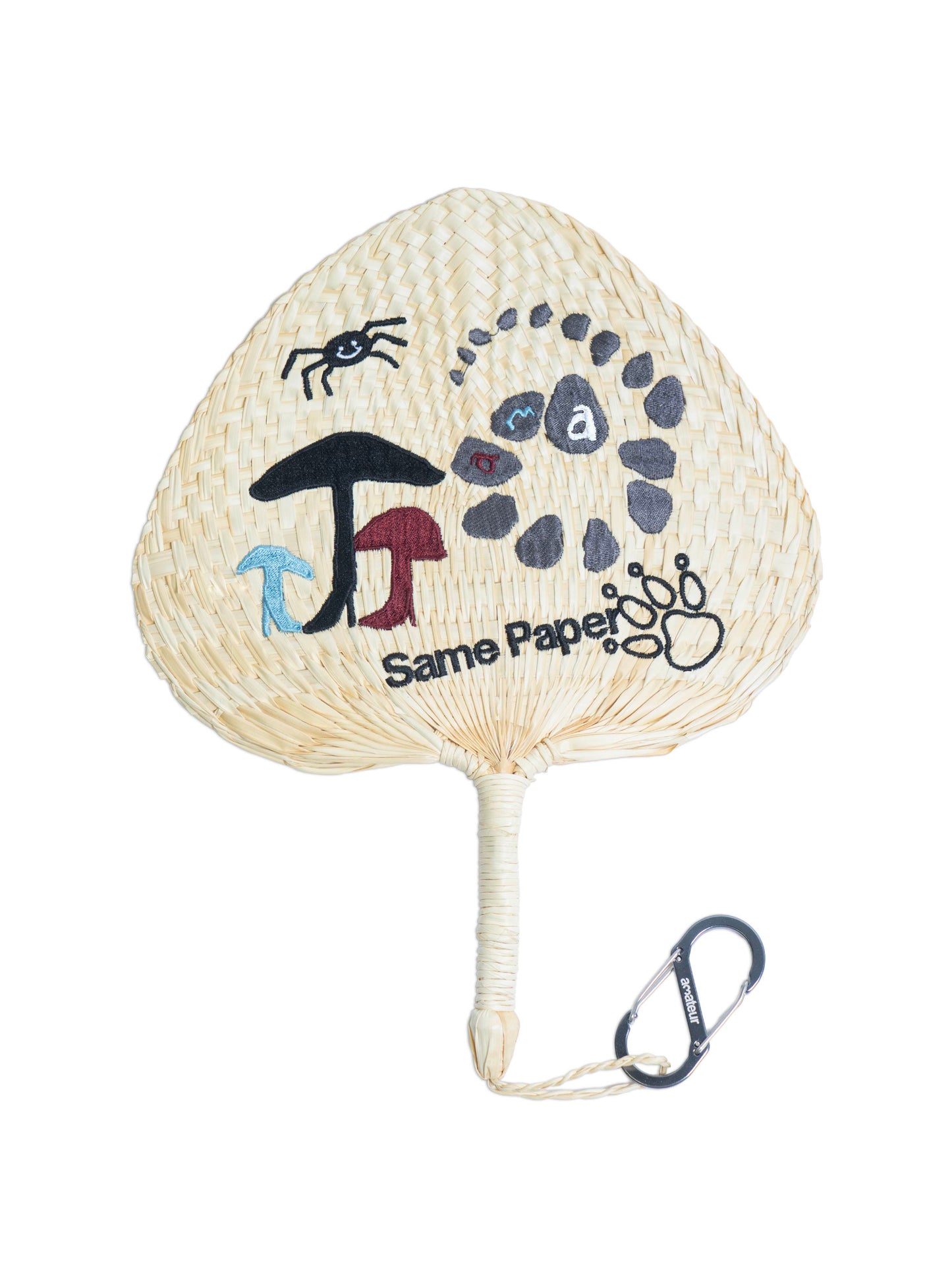 Embroidered Handcrafted Palm Leaf Fan