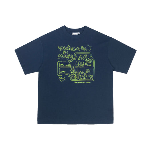ancco Photography is Magic Short Sleeve T-shirt - Navy