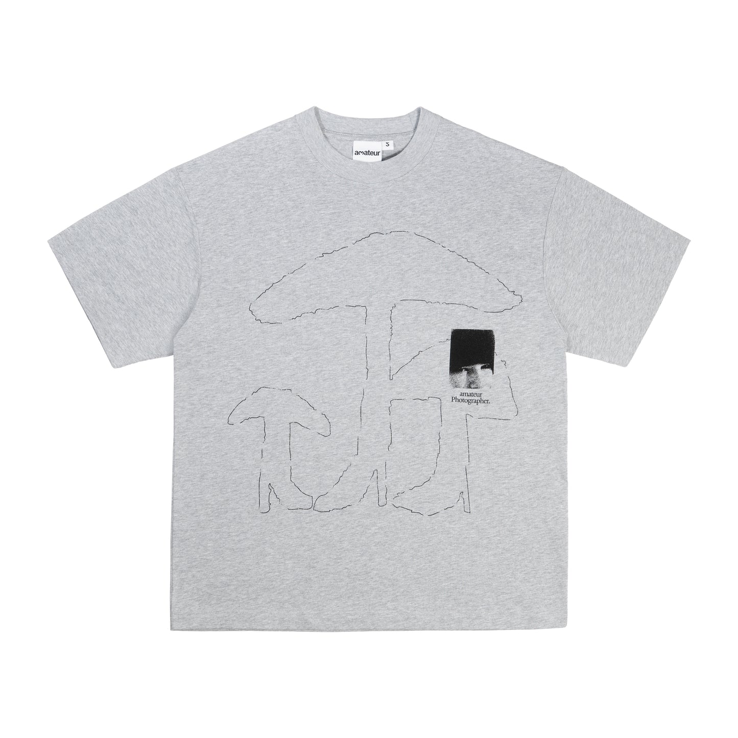 High Heel Mushroom T-shirt  - Grey