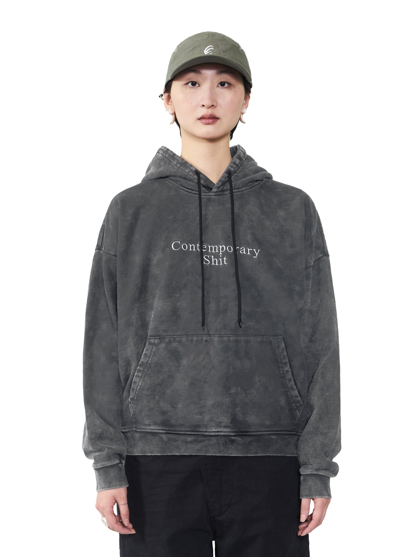 Contemporary Shit Hood Washed Grey