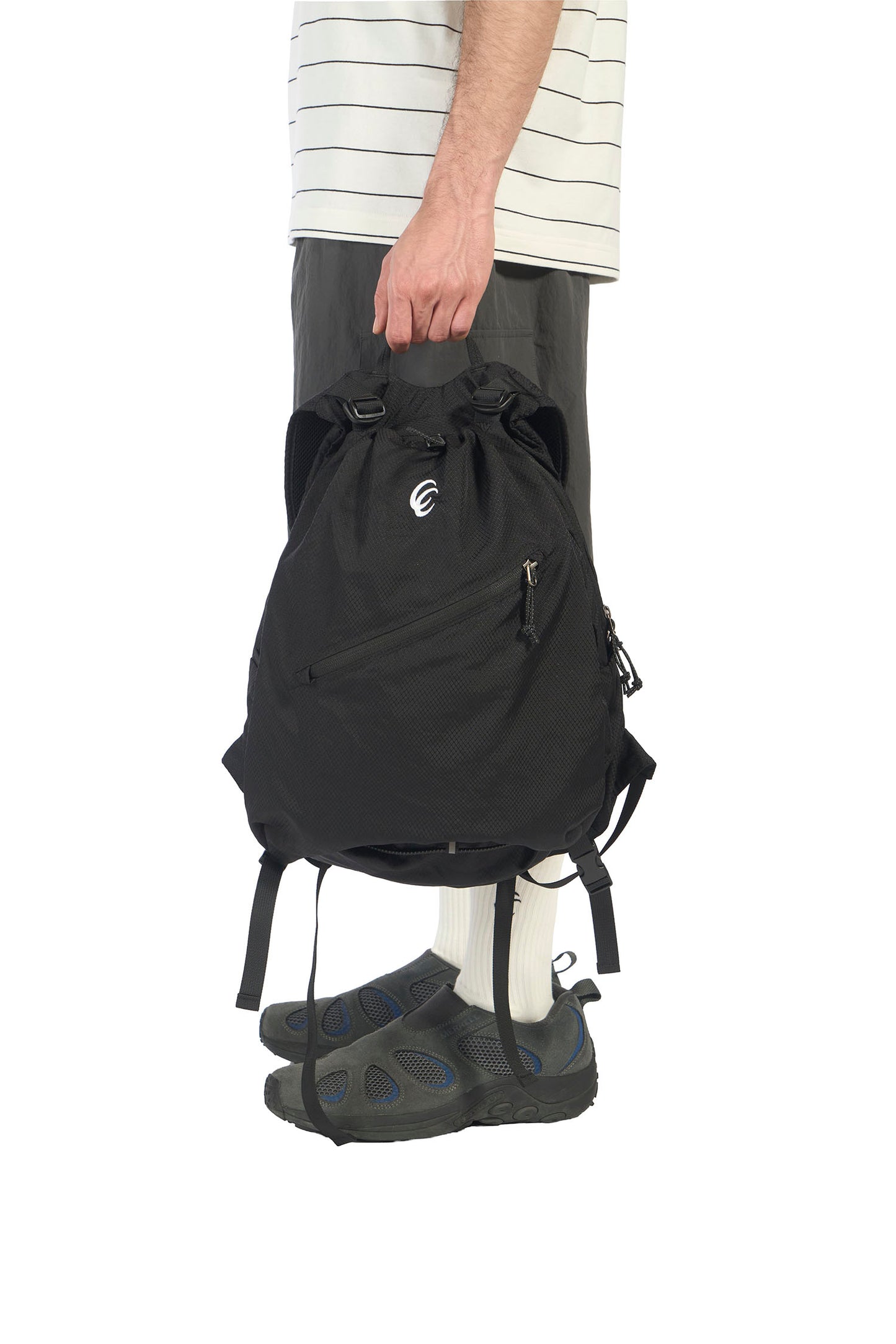 CC Raincoat Nylon Backpack - Black