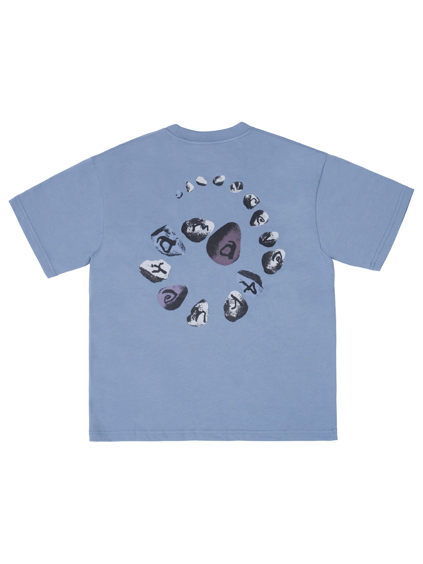 Spiral Stone T-shirt  - Blue