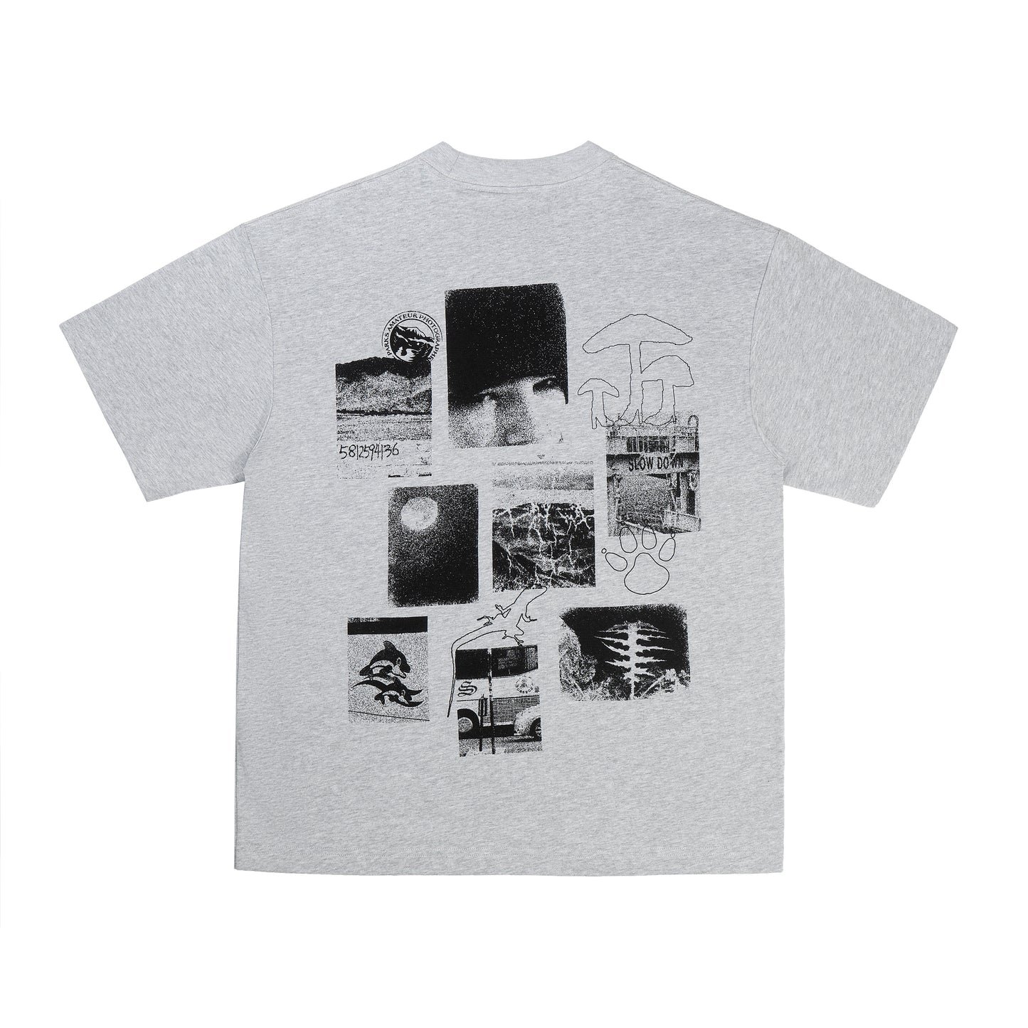 High Heel Mushroom T-shirt  - Grey