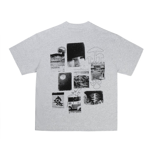 High Heel Mushroom T-shirt  - Grey