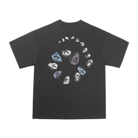 Spiral Stone T-shirt  - Charcoal