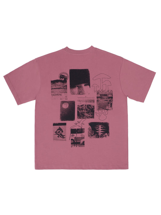 High Heel Mushroom T-shirt  - Magenta