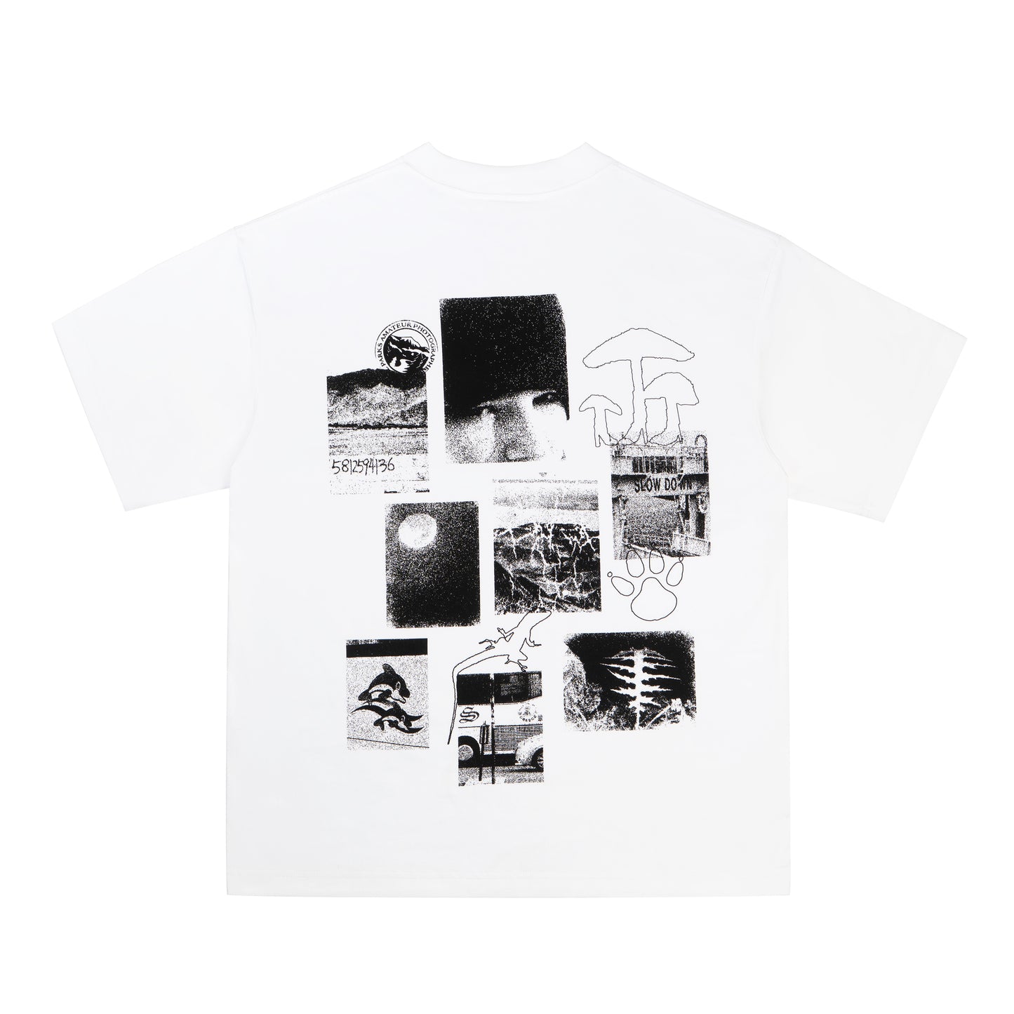 High Heel Mushroom T-shirt  - White