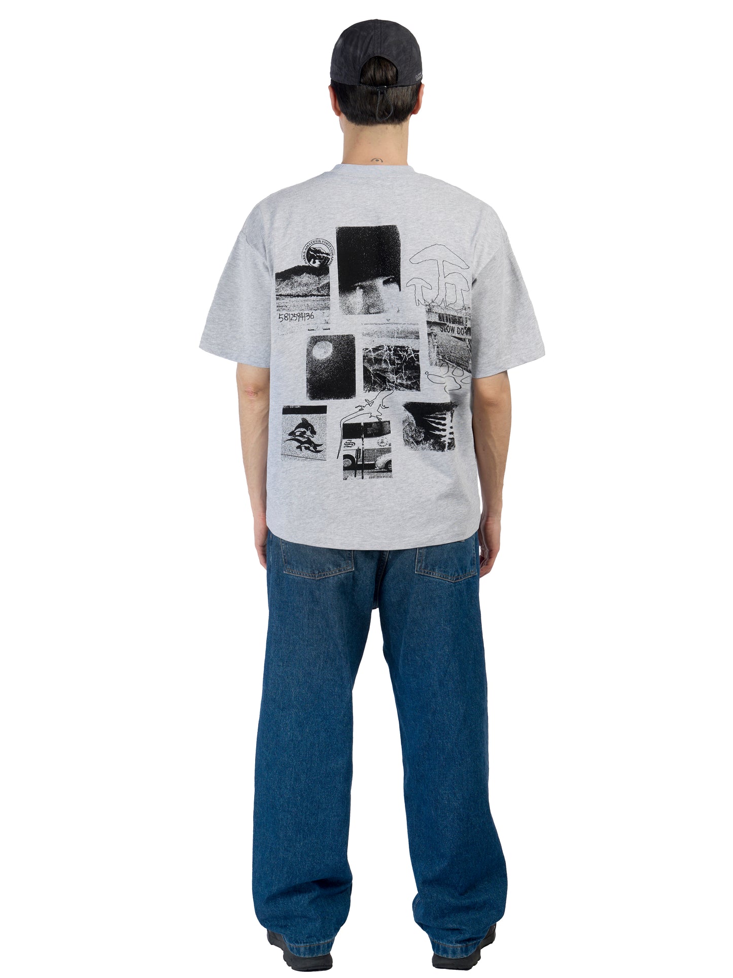 High Heel Mushroom T-shirt  - Grey