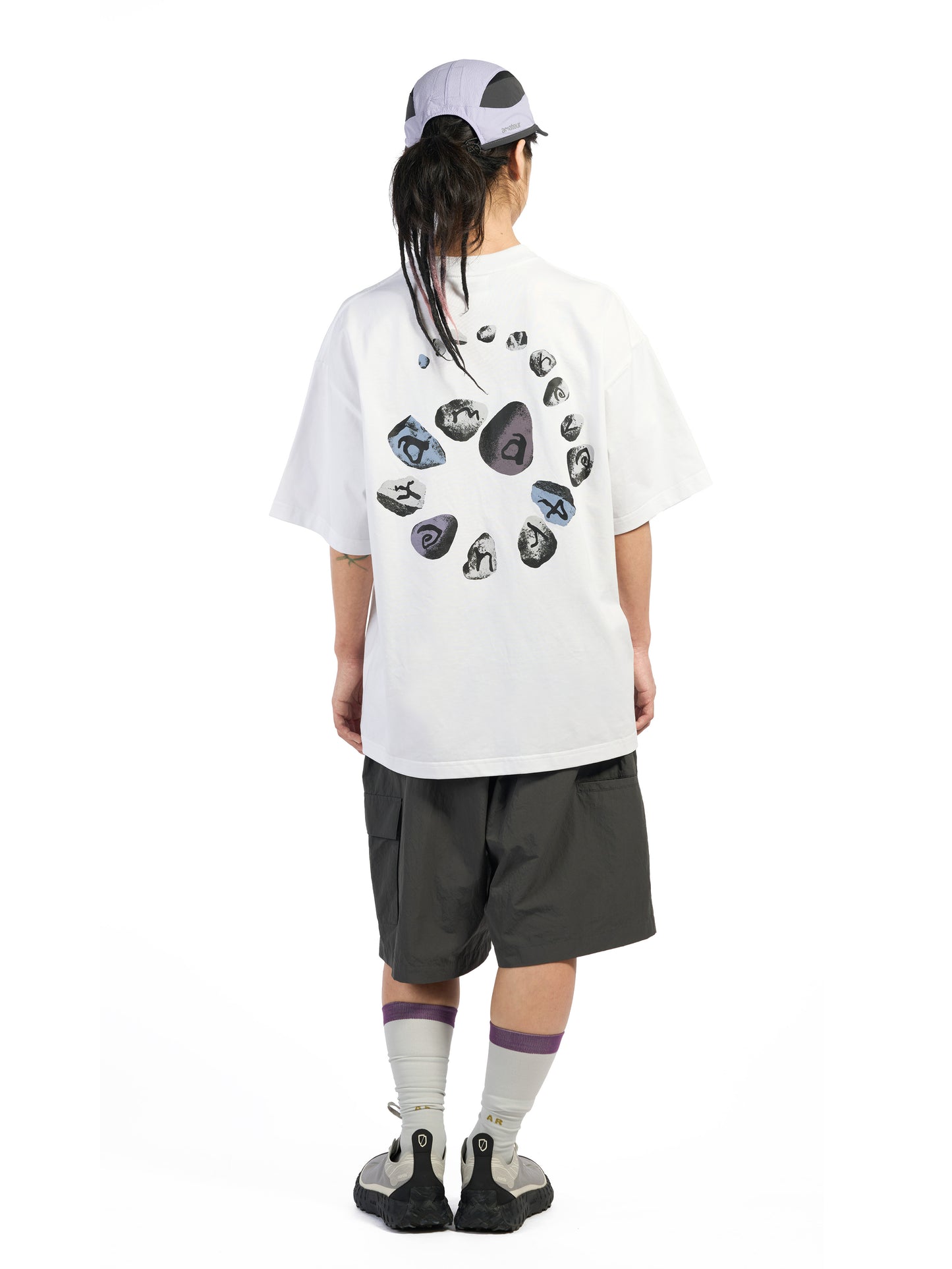 Spiral Stone T-shirt  - White