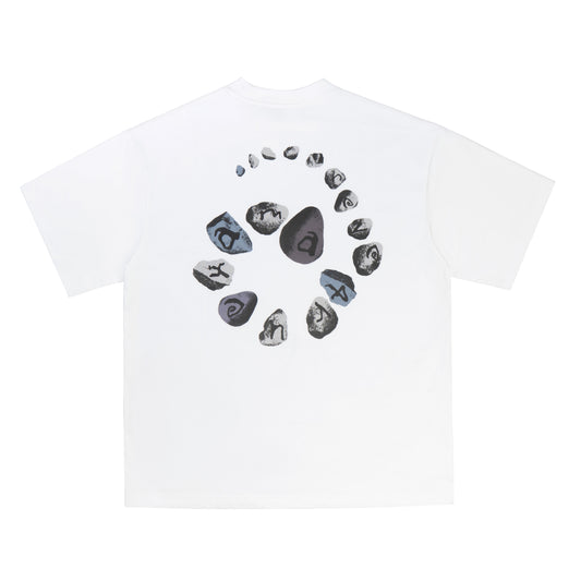Spiral Stone T-shirt  - White