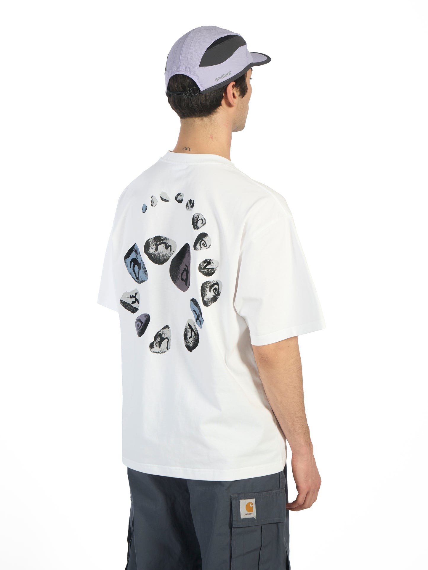 Spiral Stone T-shirt  - White