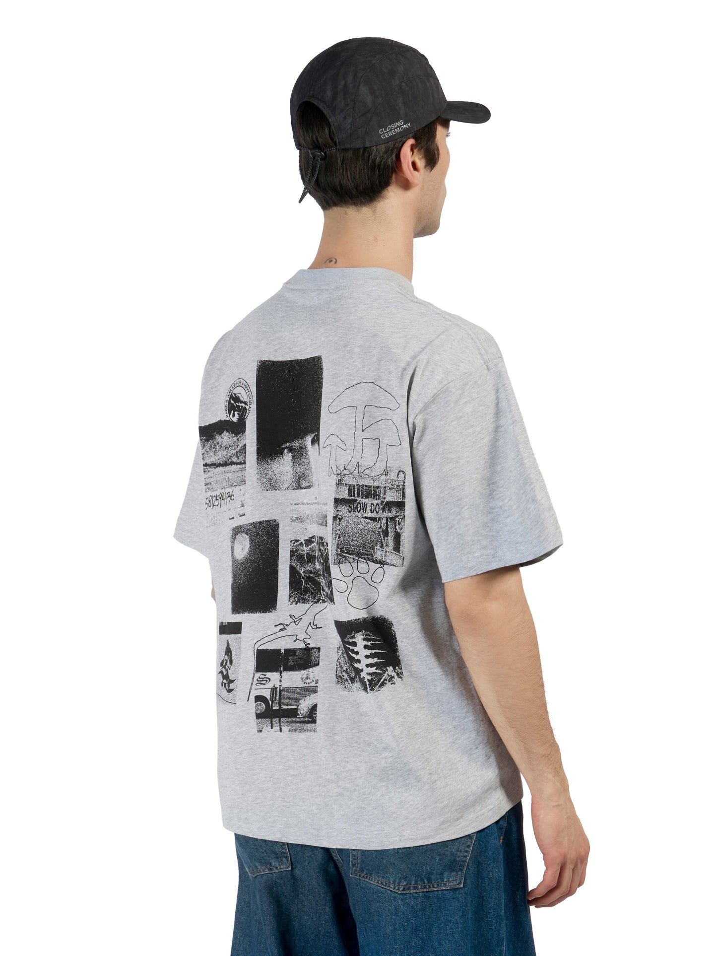 High Heel Mushroom T-shirt  - Grey