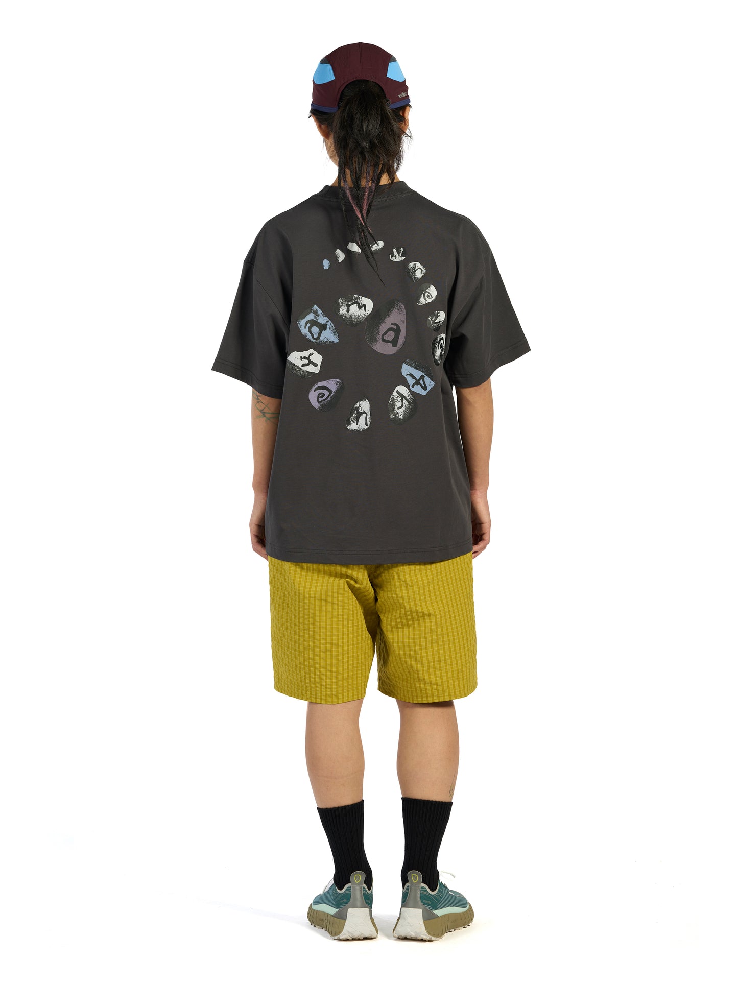 Spiral Stone T-shirt  - Charcoal