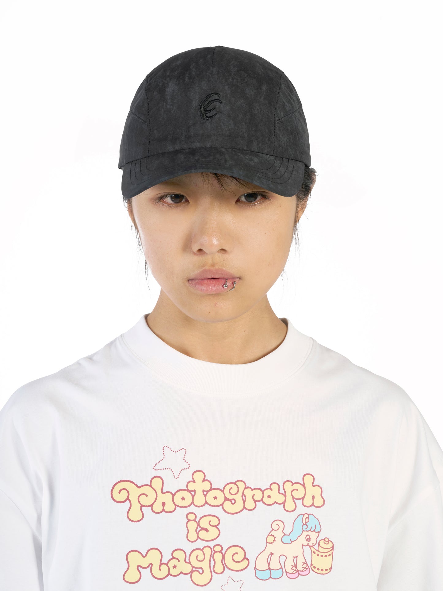 CC Nylon Paper Hat - Black
