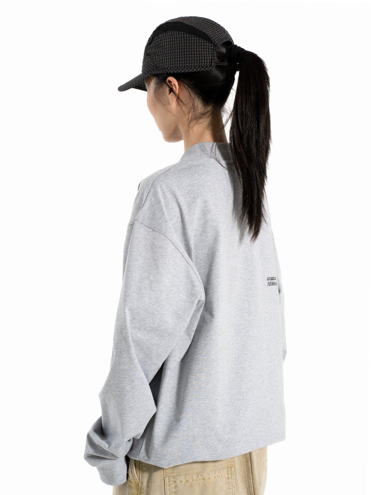 amateur Photographer Stand Collar Long Sleeve - Grey