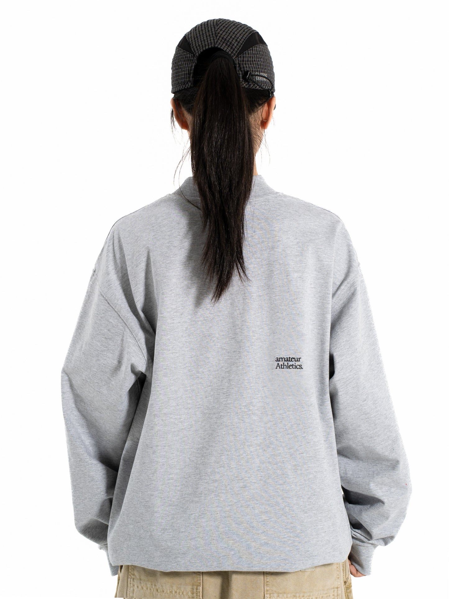 amateur Photographer Stand Collar Long Sleeve - Grey