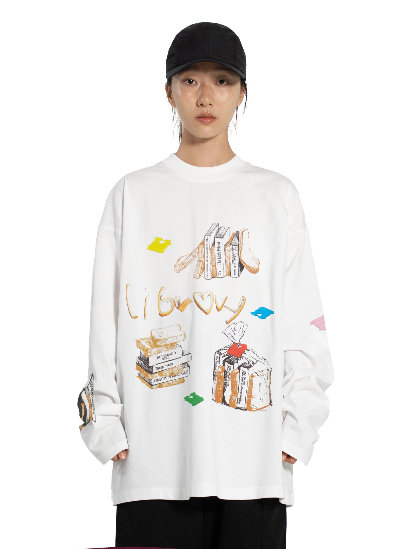 amateur Library Bread Long Sleeve - White