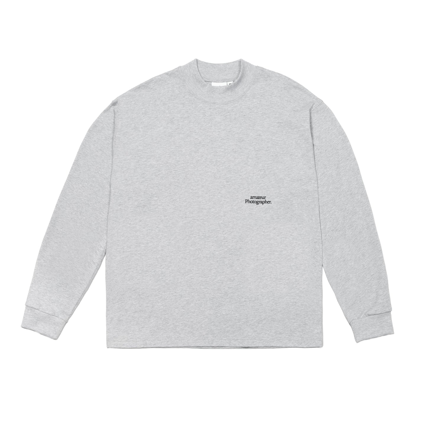 amateur Photographer Stand Collar Long Sleeve - Grey
