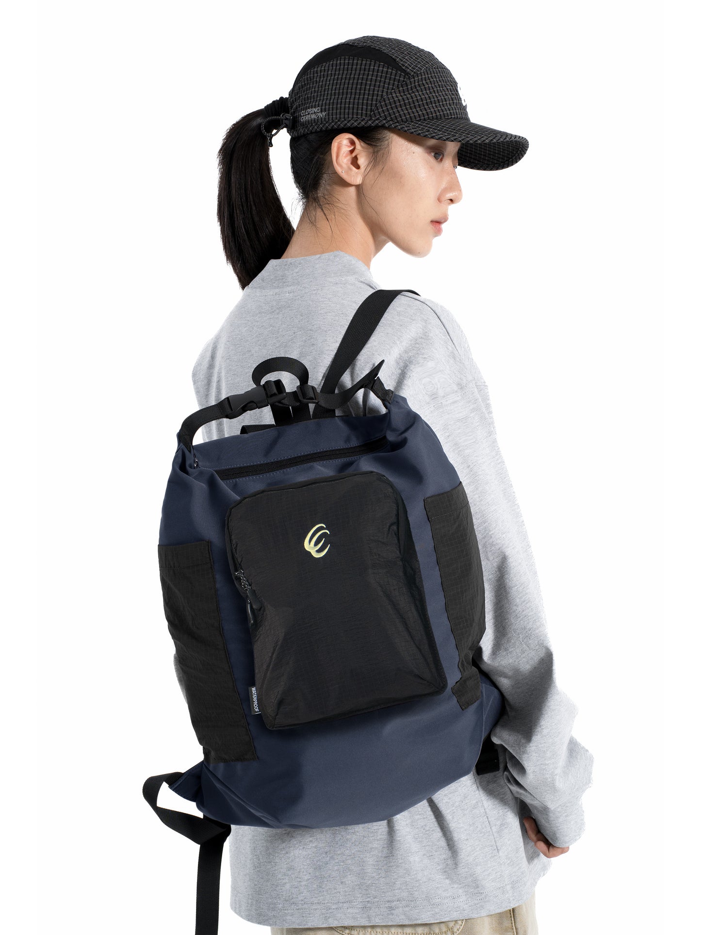 CC Nylon Waterproof Backpack - Blue