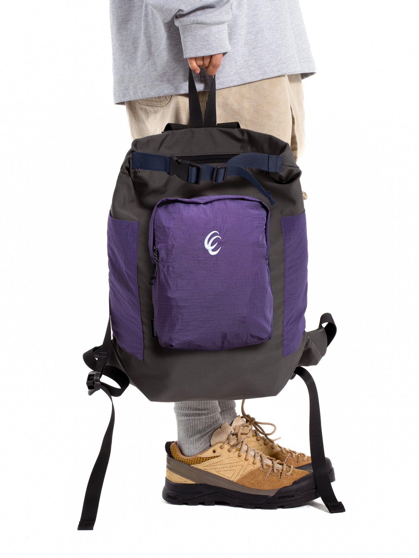 CC Nylon Waterproof Backpack - Violet