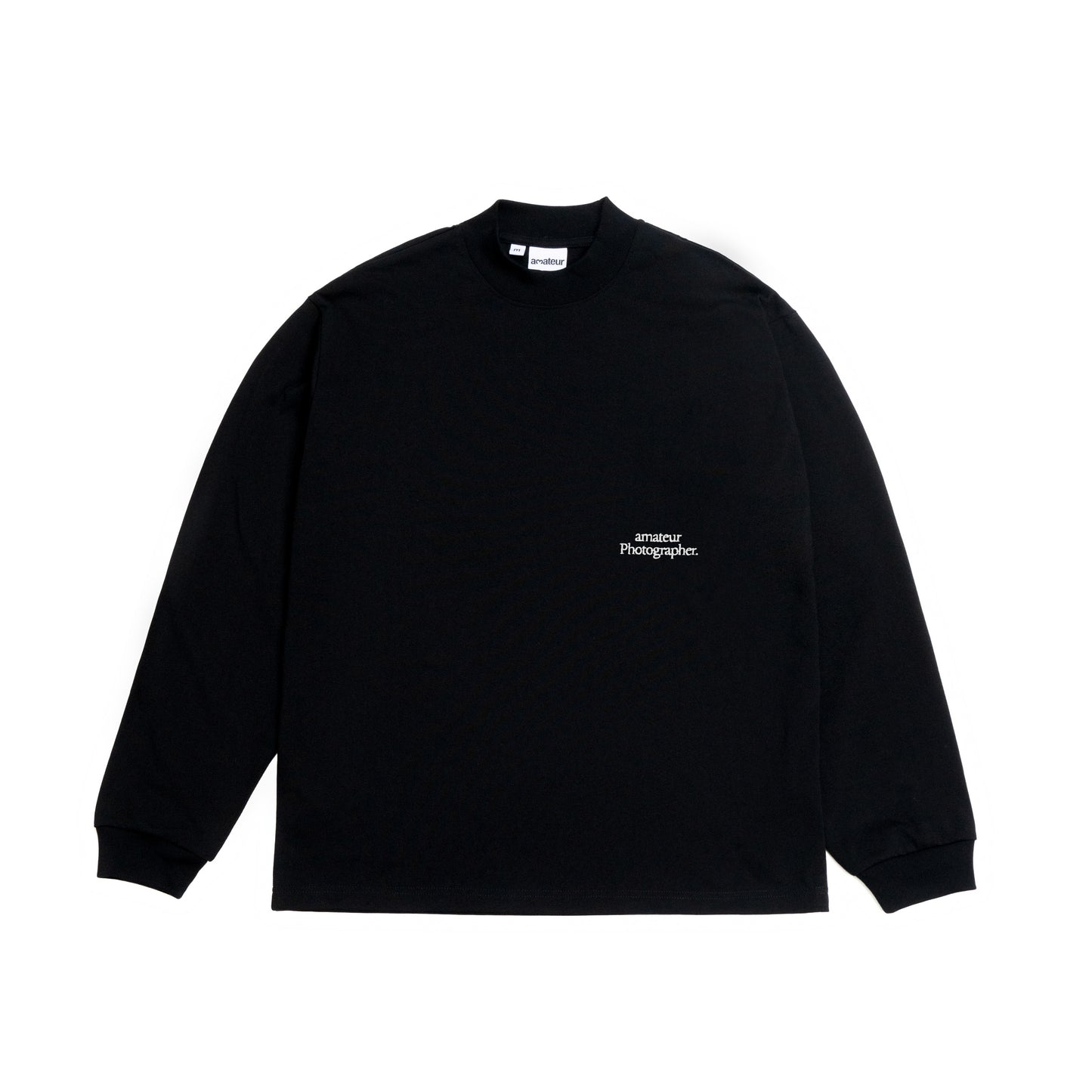 amateur Photographer Stand Collar Long Sleeve - Black