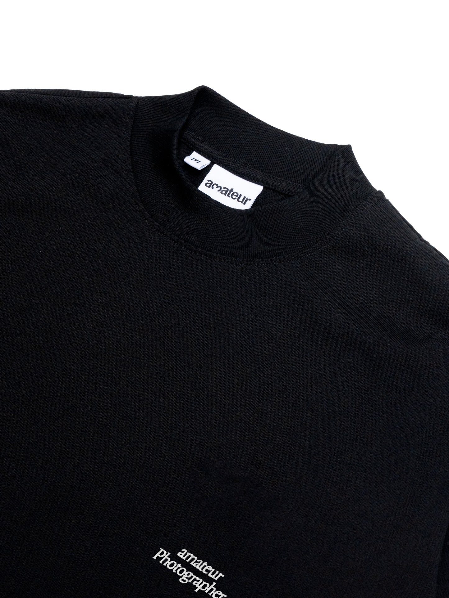 amateur Photographer Stand Collar Long Sleeve - Black