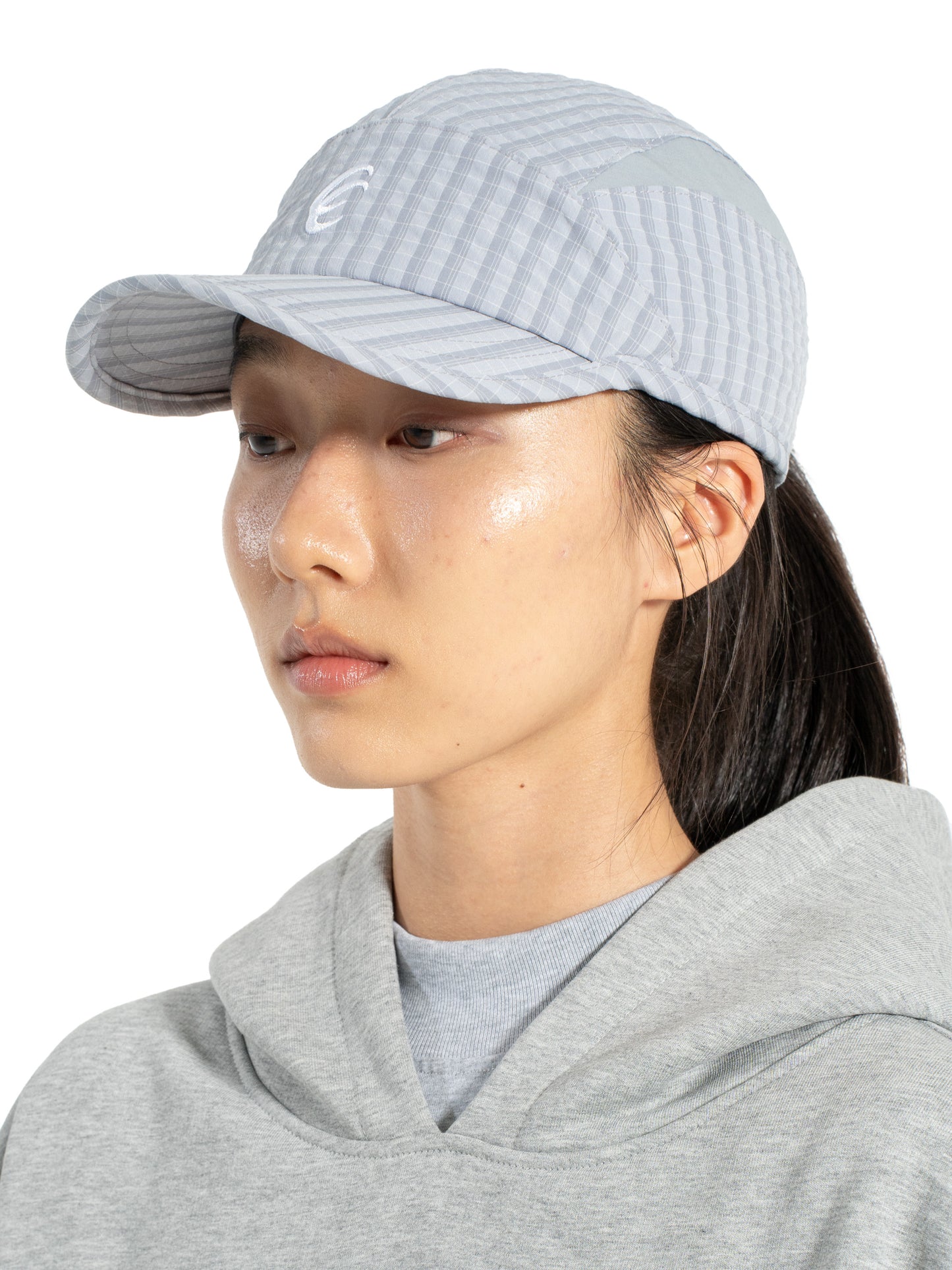 amateur Knee Hat Grid Grey