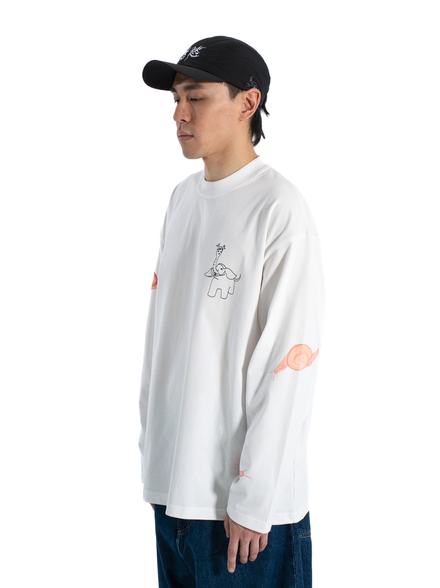 Same Paper x Wen Jun "Chouchou Lake" Long Sleeve White