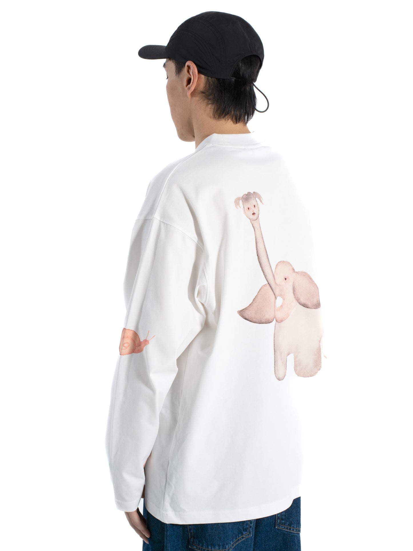 Same Paper x Wen Jun "Chouchou Lake" Long Sleeve White