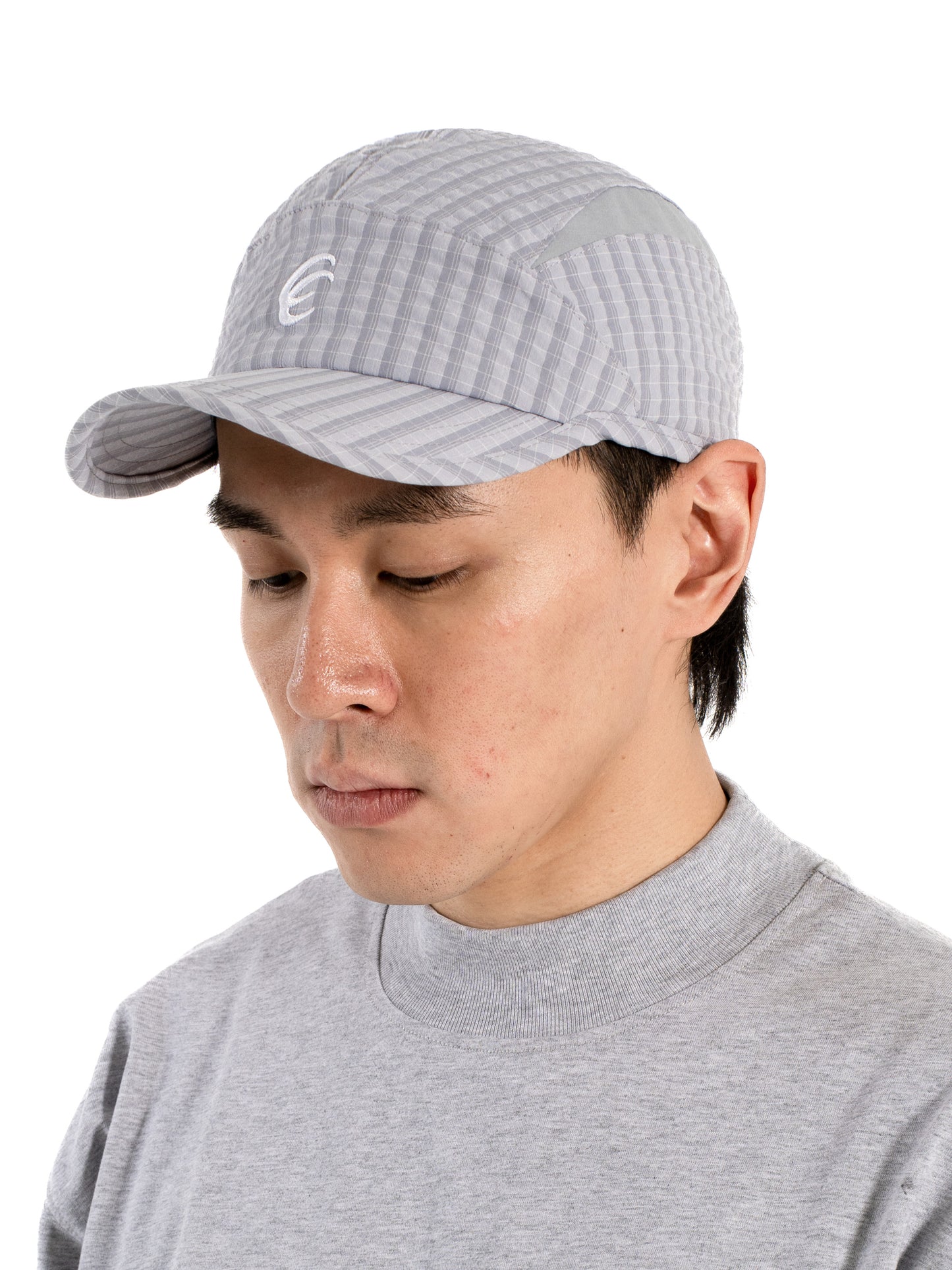 amateur Knee Hat Grid Grey