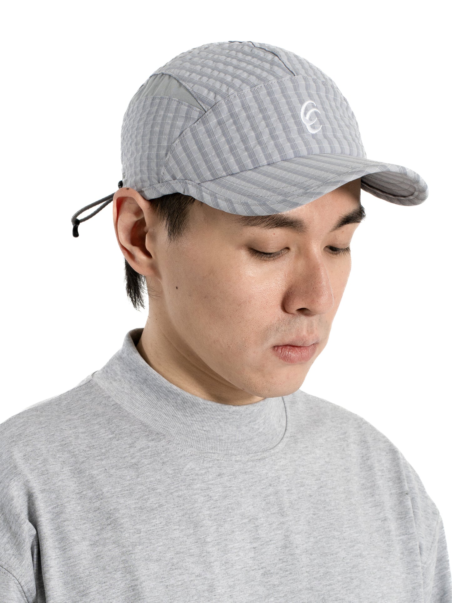 amateur Knee Hat Grid Grey