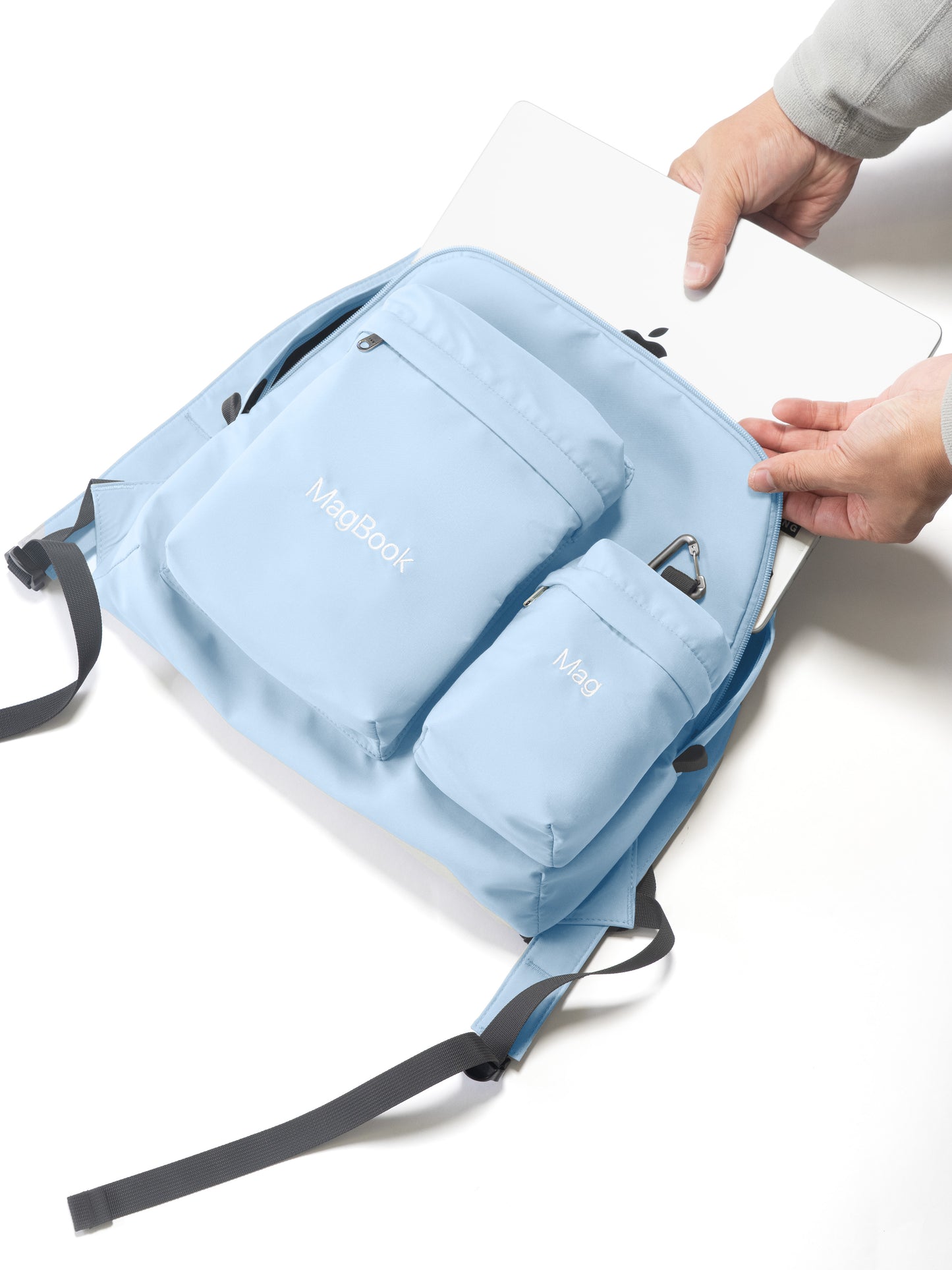 MagBook Nylon Backpack Mini - Ice Water Blue