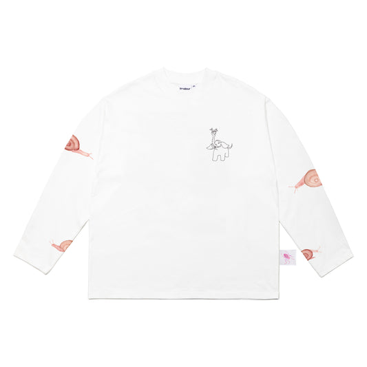 Same Paper x Wen Jun "Worry Worry Lake" Long Sleeve White