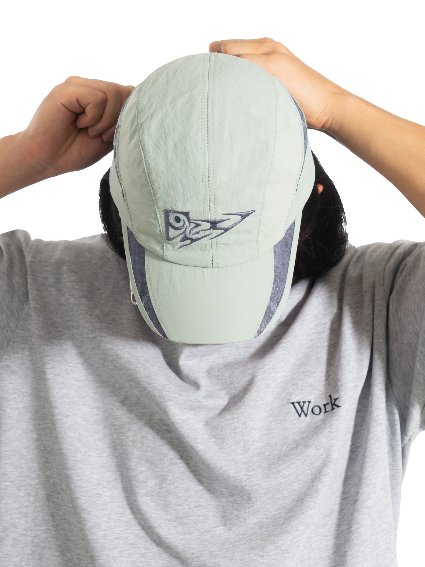 Same Paper x Han Gao - Nylon Paper Hat Aqua Green