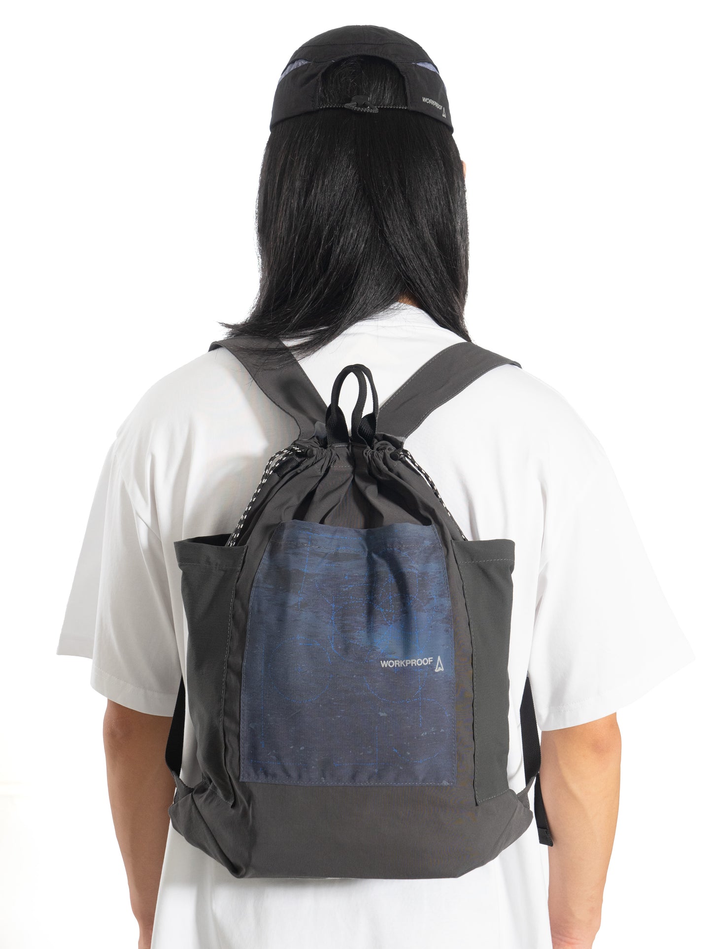 Same Paper x Han Gao Nylon Backpack Dark Grey