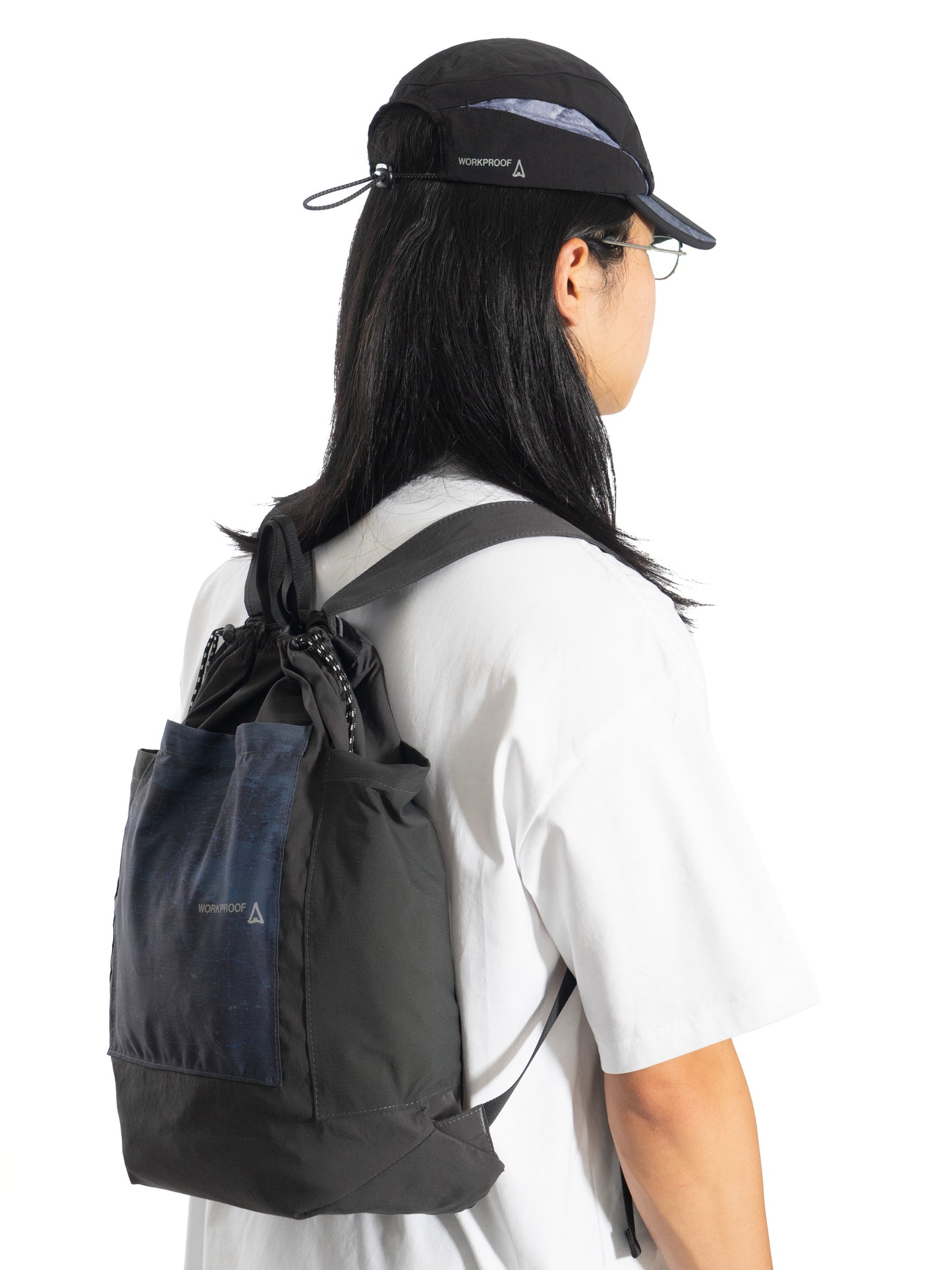 Same Paper x Han Gao Nylon Backpack Dark Grey