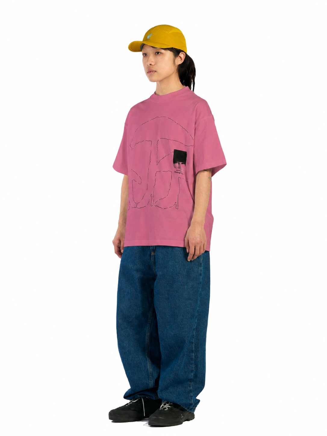 High Heel Mushroom T-shirt  - Magenta