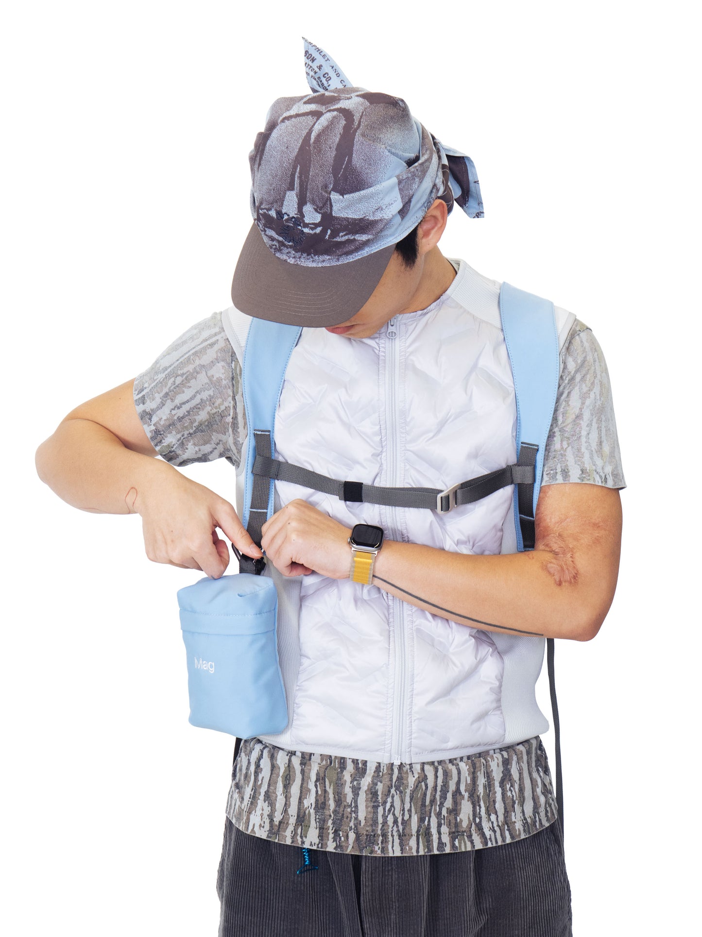 MagBook Nylon Backpack Mini - Ice Water Blue